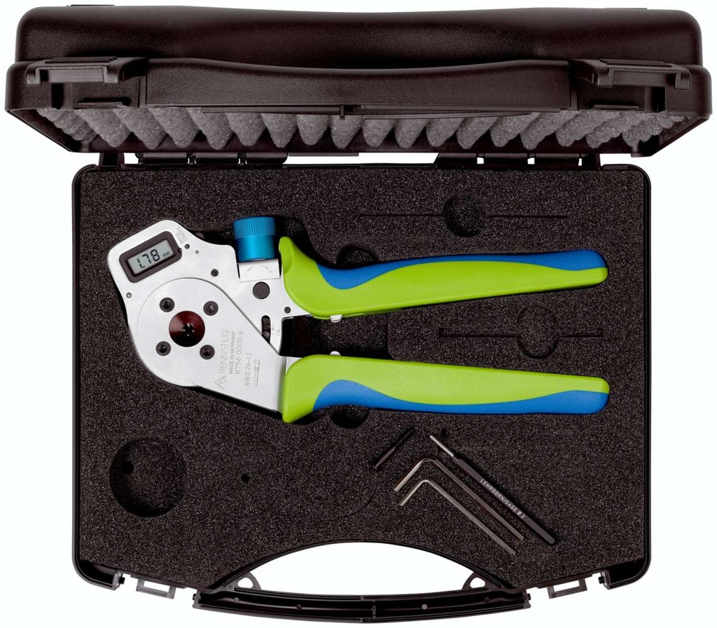 [180-8756000061AF] 4/8-Indent Crimping Tool DigiCrimp for Aviation Contacts | 8756 0000 61 - Rennsteig