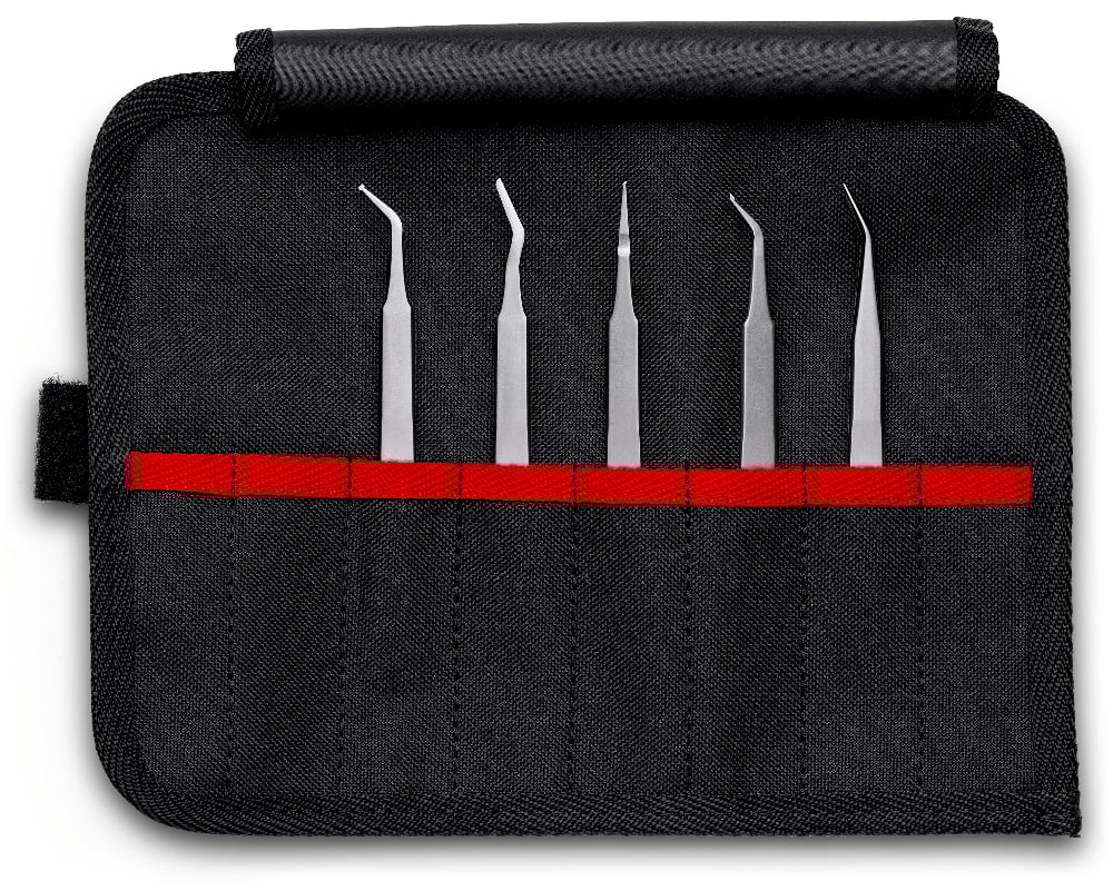 KNIPEX PRECISION TWEEZER SET 5PC (AF)
