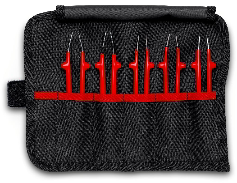 KNIPEX 1000V UNI TWEEZER SET 5PC (AF)