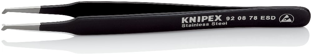 KNIPEX PREC TWEEZER ESD ANG 45 DEG (AF)