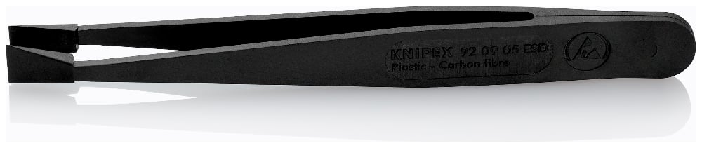 KNIPEX PLASTIC TWEEZERS ESD BLACK (AF)