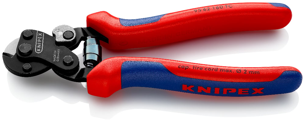 [180-9562160TC] KNIPEX WIRE ROPE CUTTER FOR TYRE CORD-AF