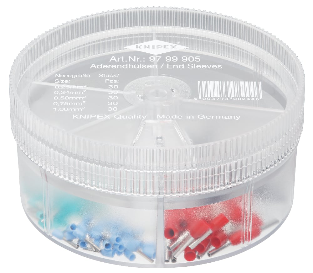 KNIPEX ASSOR BOX SINGLE END SLEEVES (AF)