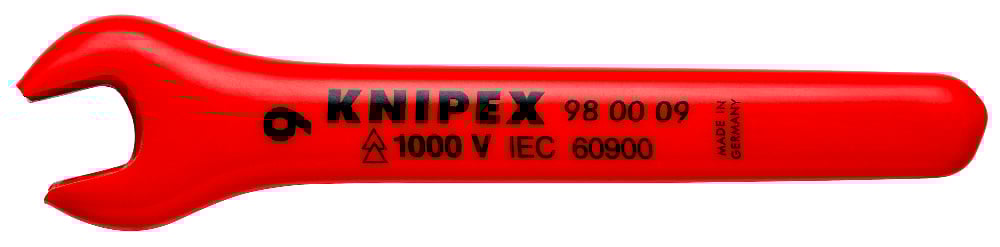 KNIPEX 1000V OPEN ENDED SPANNER 9MM