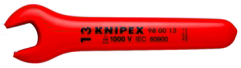 KNIPEX 1000V OPEN END WRENCH 13MM