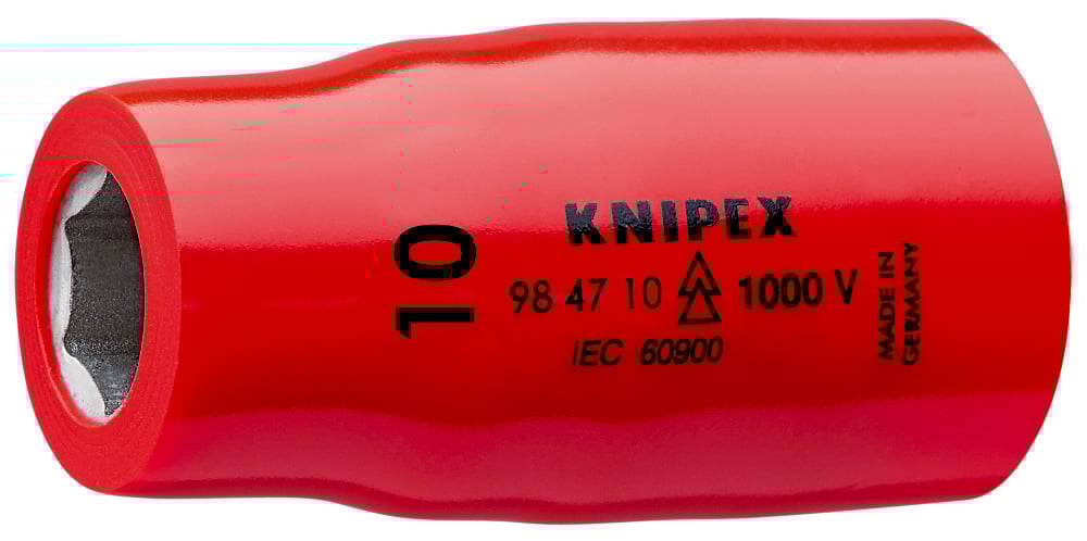 KNIPEX 1000V HEX SOCKET 1/2IN DR (10MM)