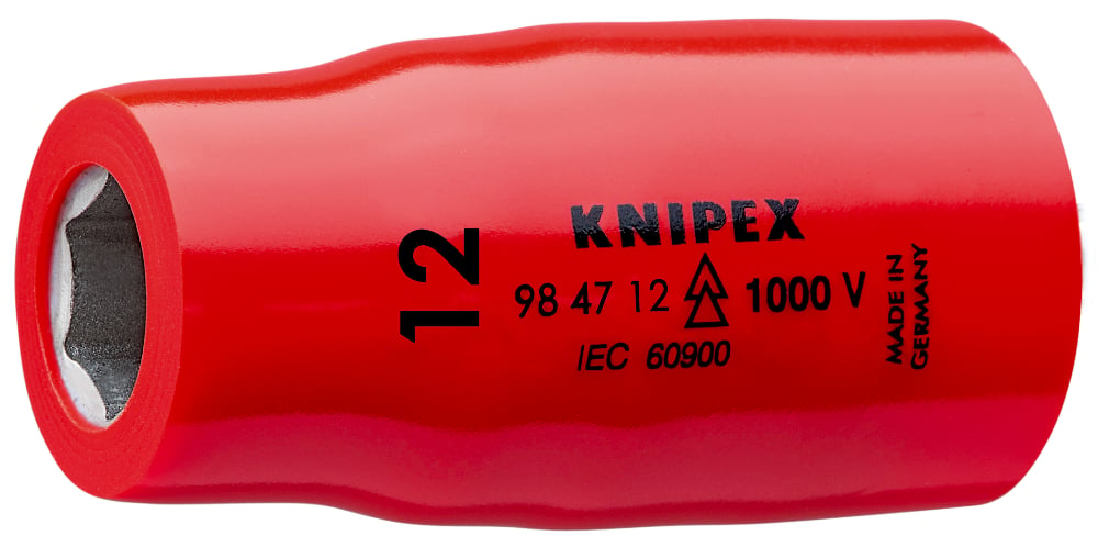 KNIPEX 1000V HEX SOCKET 1/2IN DR (12MM)