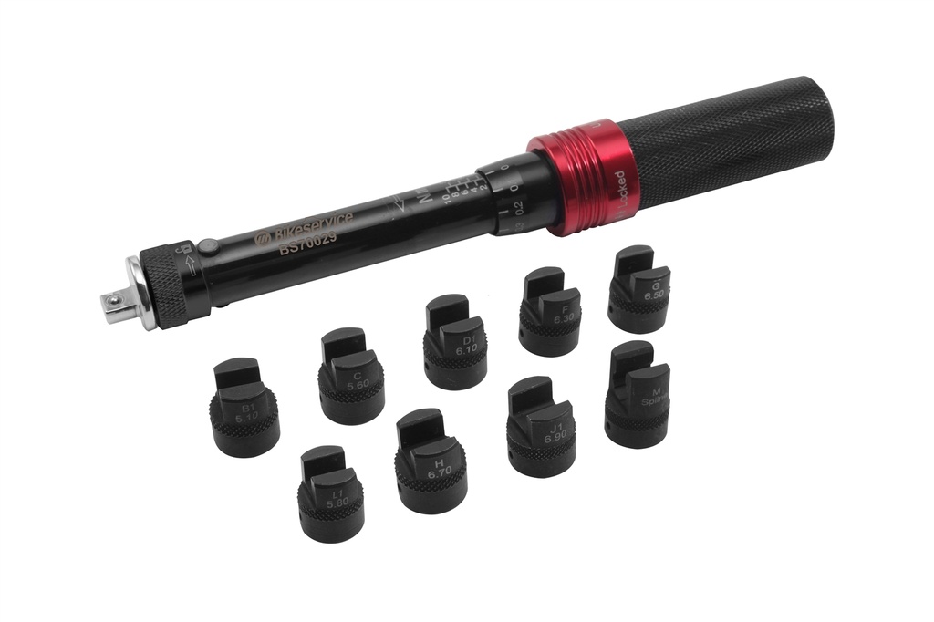 [180-BS70029] BS70029 Spoke Torque Wrench Set - Steel (10 Piece)