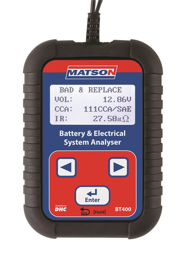 [180-BT400] BT400 DIGITAL BATTERY AND SYSTEM TESTER