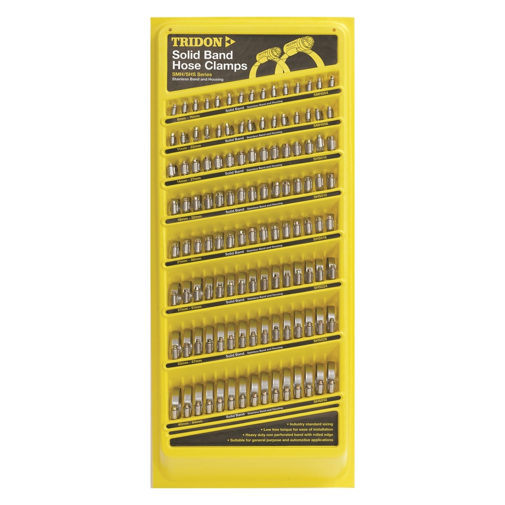 CM4SB Clamp Merchandiser - Part Stainless Steel Solid Band