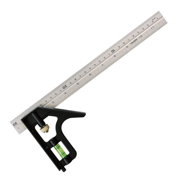 [180-CS30012] CS30012 Adjustable Combination Square Metric & Imperial - 300mm