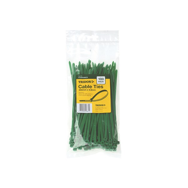 CT205GRCD Cable Tie Green