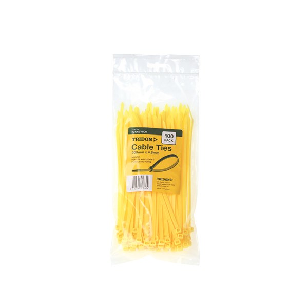 CT205YLCD Cable Tie Yellow