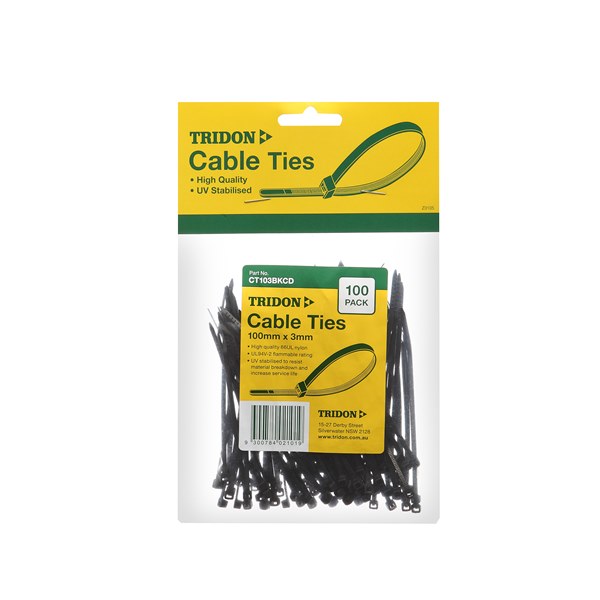 CT254BKCD Cable Tie - Black