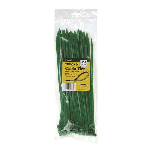 CT305GRCD Cable Tie Green