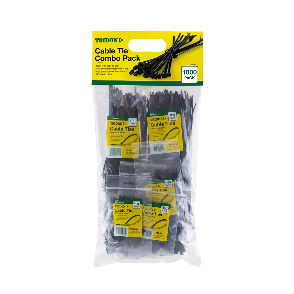 [180-CTCP10] CTCP10 Cable Tie Combo Pack