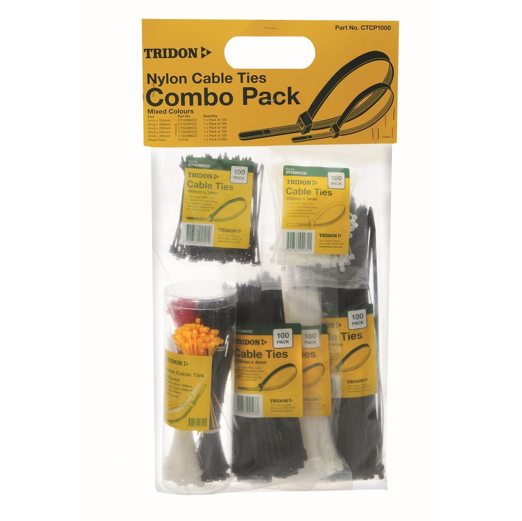 CTCP1000 Cable Tie Combo Pack