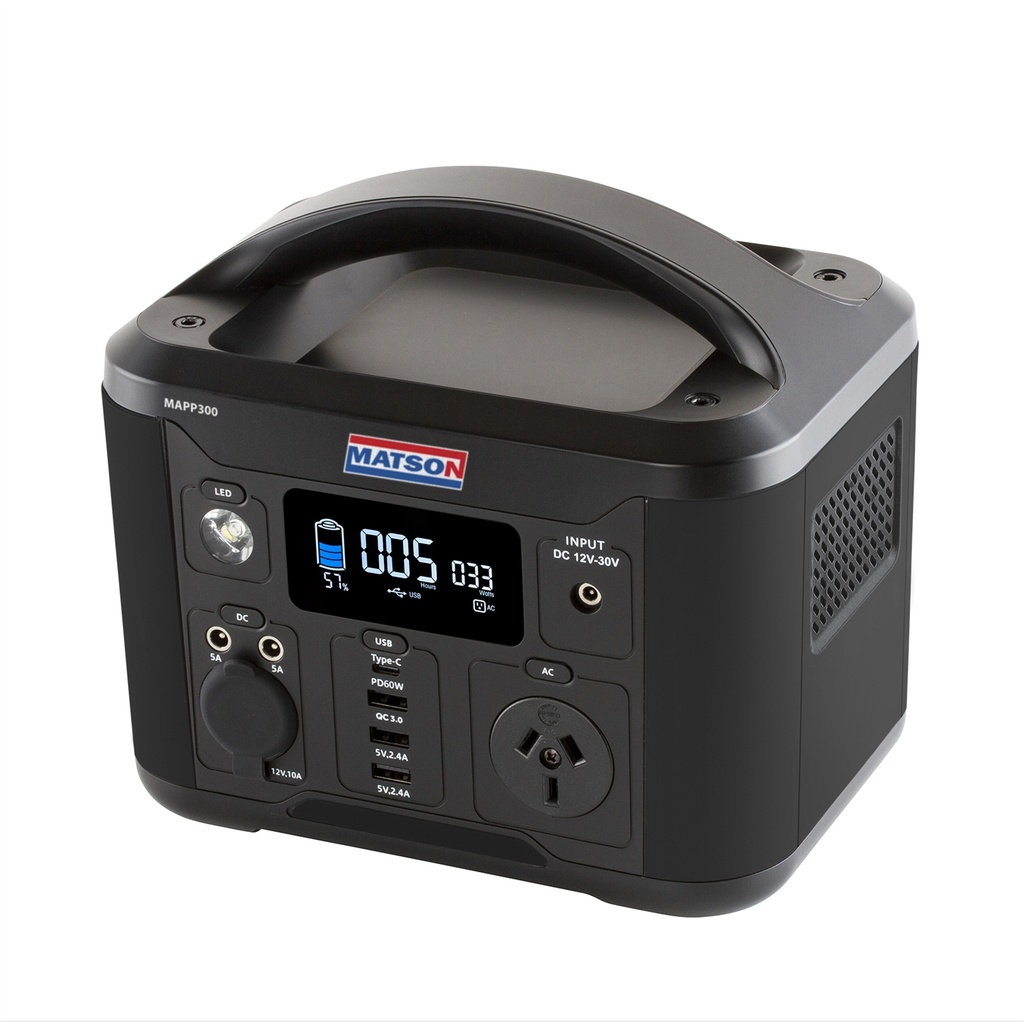 [180-MAPP300] MAPP300 Lithium Portable Power Station