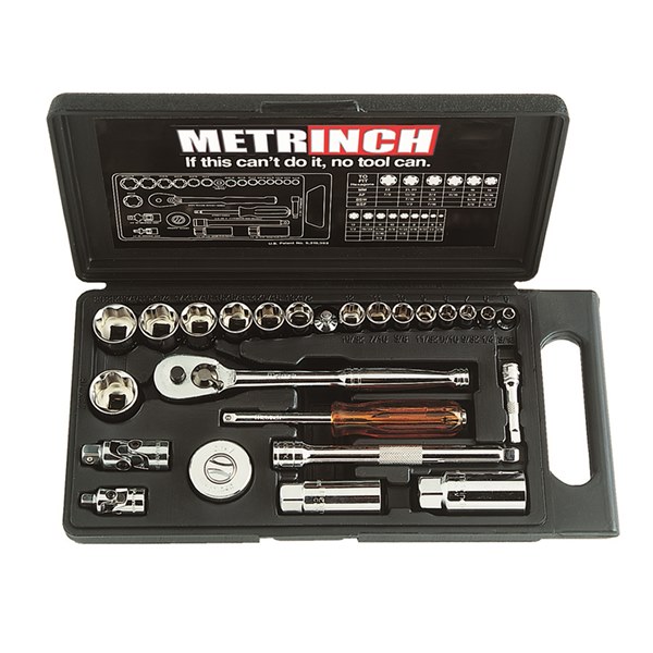 MET-0300 Standard Socket Set 1/4" & 3/8 Inch Drive