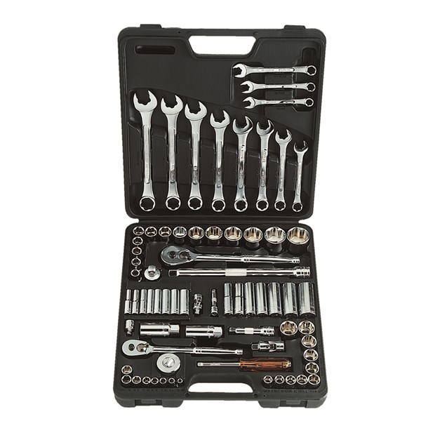 [180-MET-0610] MET-0610 Socket & Spanner Set 1/4", 3/8" & 1/2 Inch Drive 71 Piece