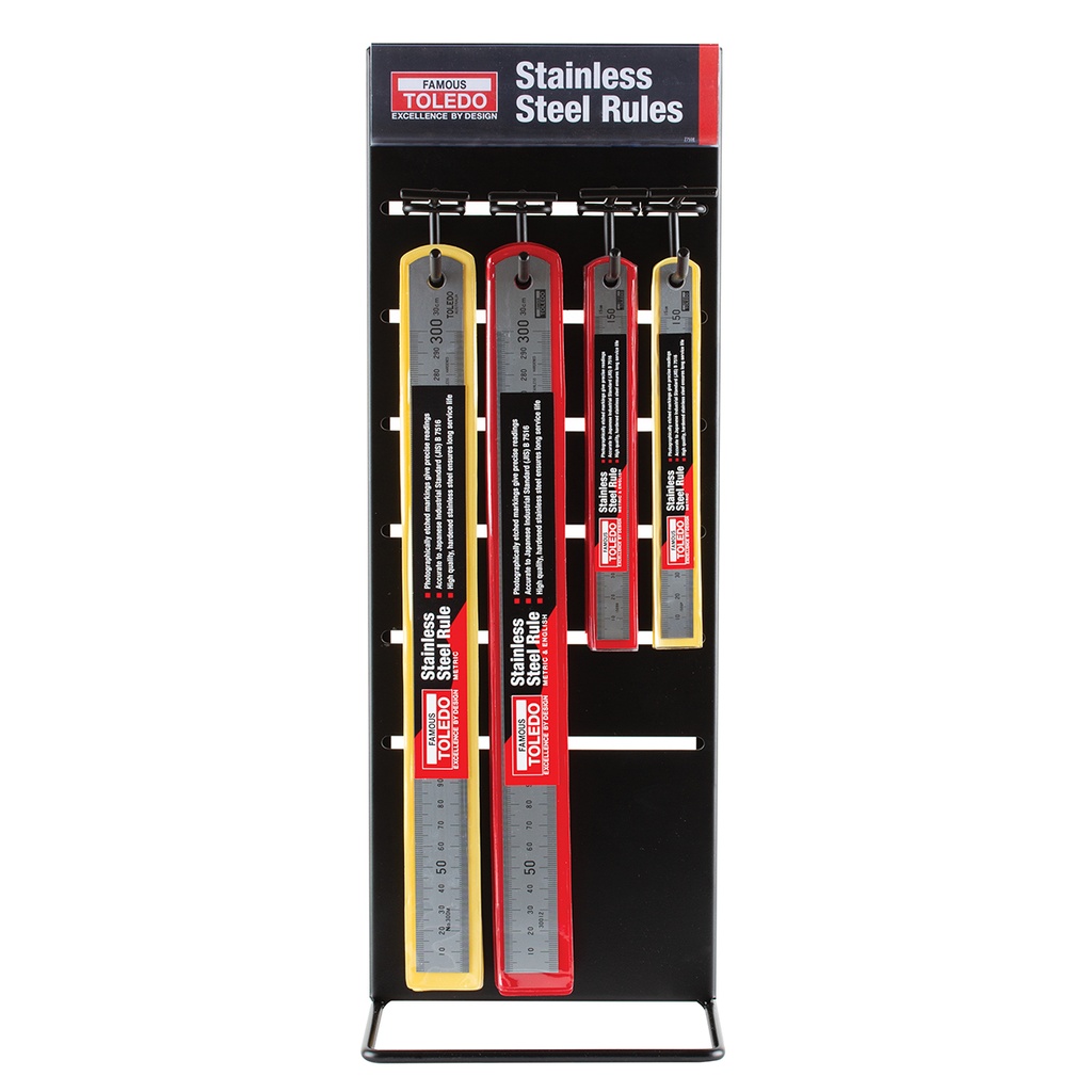 [180-NTMM10] TOLEDO RULES COUNTER TOP MERCH NARROW