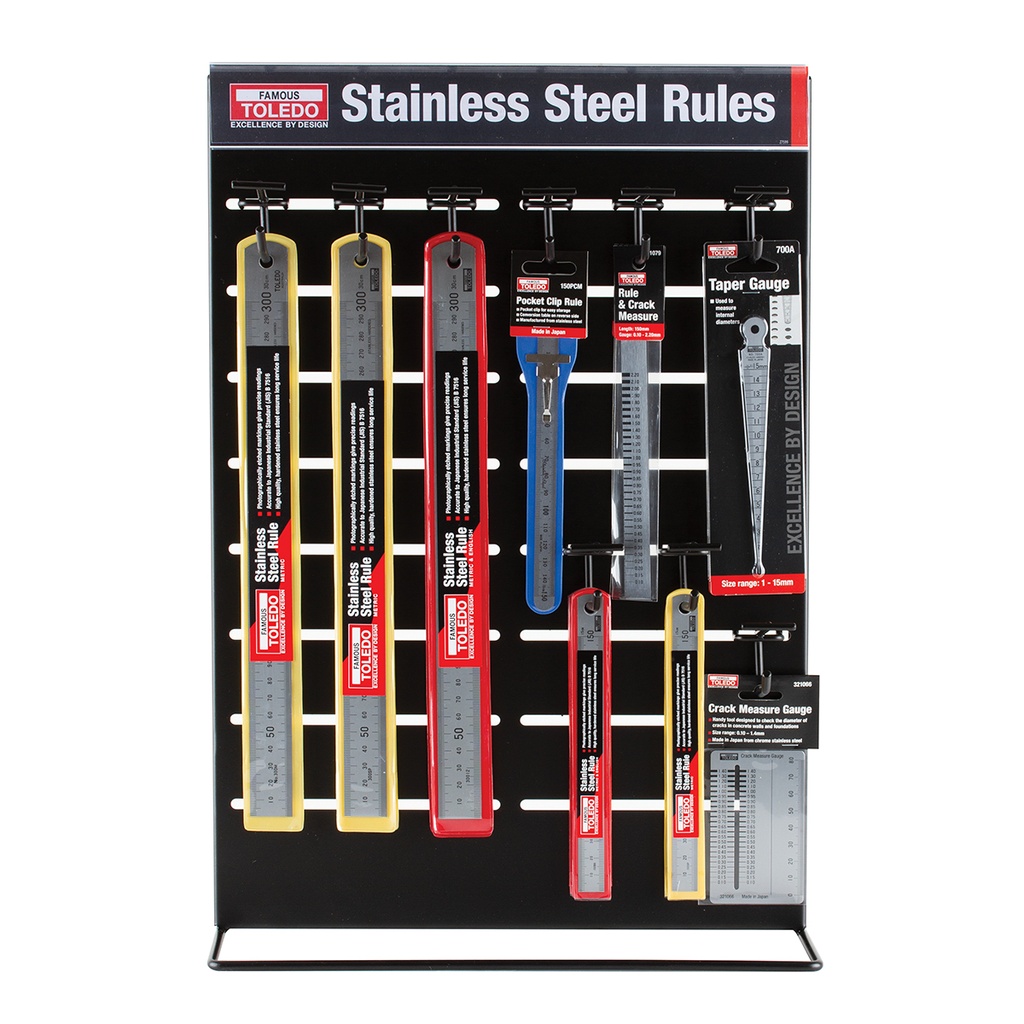 [180-NTMM11] TOLEDO RULES COUNTER TOP MERCH WIDE