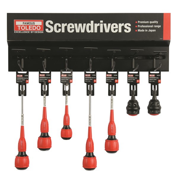 [180-NTMS06] NTMS06 Strike-Thru Screwdriver Merchandiser Single Tier