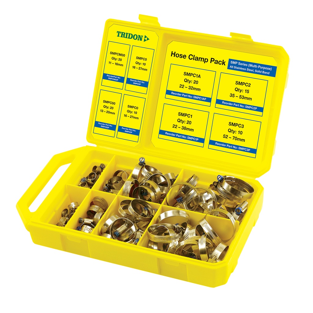 [180-SMP125] CLAMP SMP MAINTENANCE PACK ALL STAINLESS