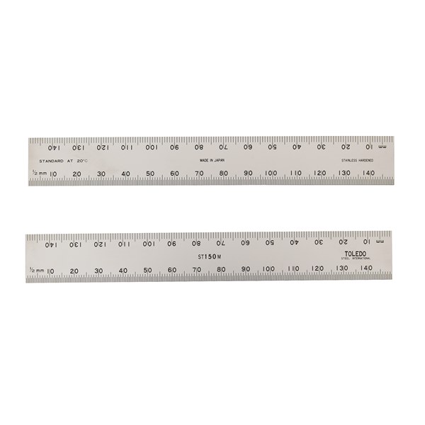 [180-ST150M] ST150M Stainless Steel Double Sided Rule Metric - 150mm