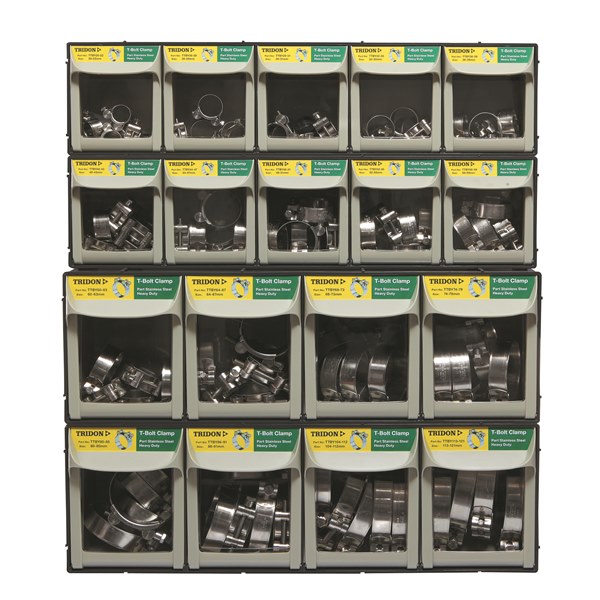 [180-TBM150] TBM150 Modular Drawer Merchandiser - Part Stainless Steel, Solid Band