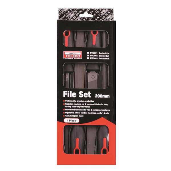 TFR2003 File Set Smooth Cut - 200mm 4 Pc