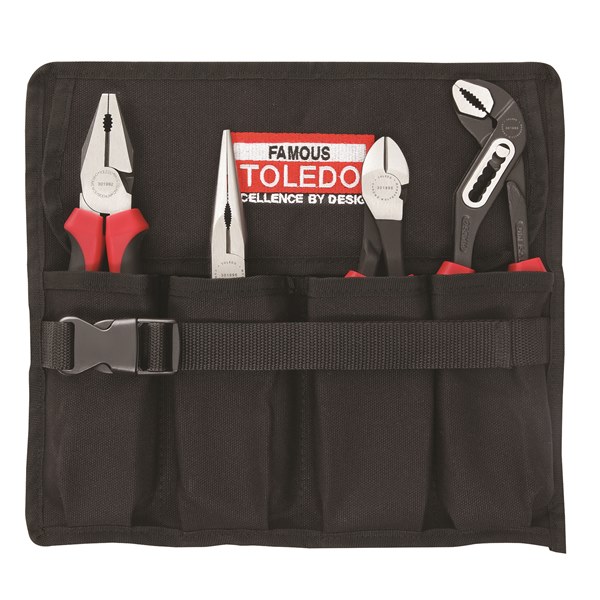 TPSA02 4 Pc Plier Set Supplied In Reusable Tool Roll