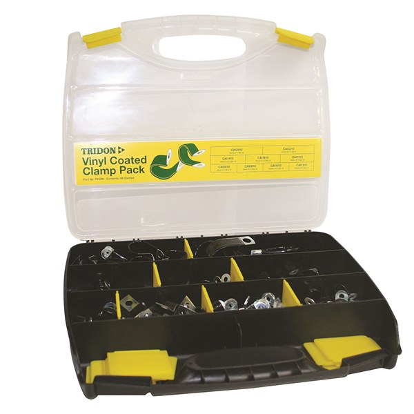 [180-TVC85] TRIDON VINYL COATED CLAMP PACK