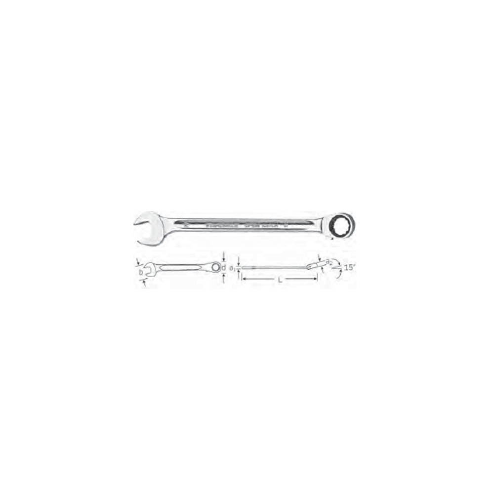 Spanner Combo Ratchet 8mm Reversible 72 Tooth - 41170808 SW17 08