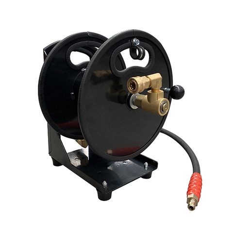 [486-TM541-032] PRESSURE WASHER HOSE REEL 30M PORTABLE WITH COUPLERS