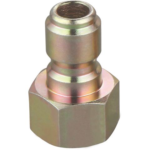 [486-TM546-P38F38] QUICK CONNECT 3/8" BSP PLUG TO 3/8" FEMALE THREAD, TO SUIT PRESSURE WASHER