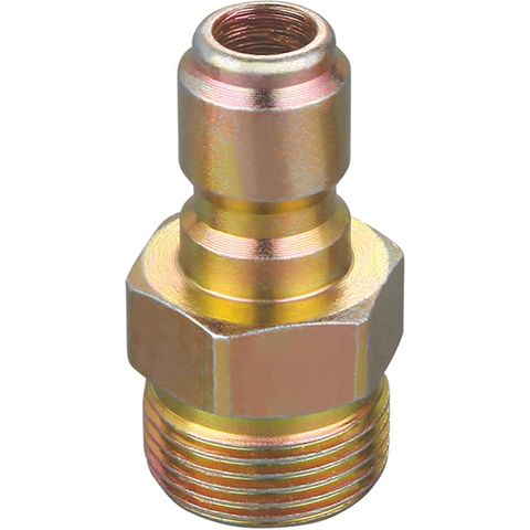 [486-TM546-P38M22] QUICK CONNECT 3/8" BSP PLUG TO M22 MALE THREAD, TO SUIT PRESSURE WASHER