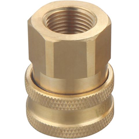 [486-TM546-S38F38] QUICK CONNECT 3/8" BSP SOCKET TO 3/8" FEMALE THREAD, TO SUIT PRESSURE WASHER