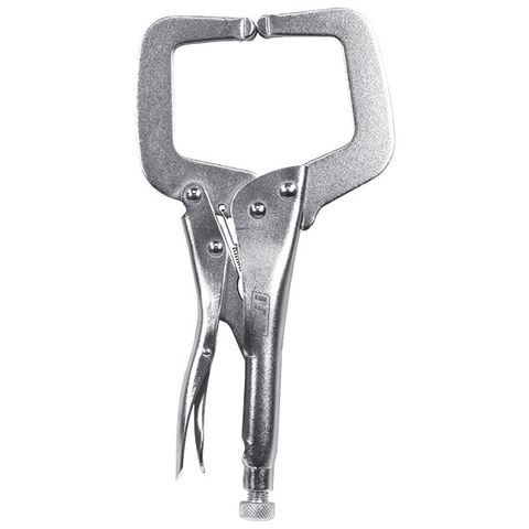 [486-TM603-101] ITM LOCKING PLIER 275MM C CLAMP REGULAR TIP
