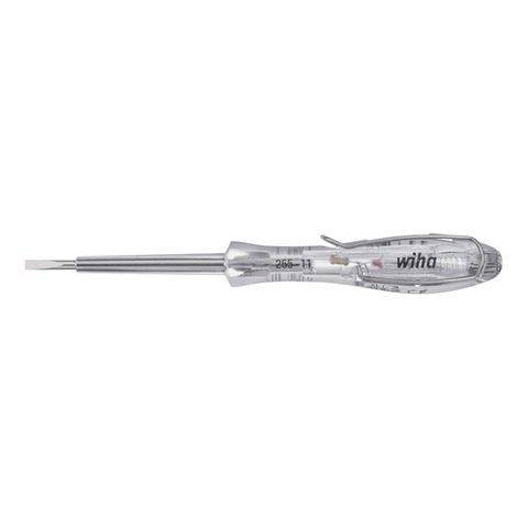 [486-WH-35378] VOLTAGE TESTER SINGLE-POLE 110-250 VOLTS, TRANSPARENT SOFTFINISH