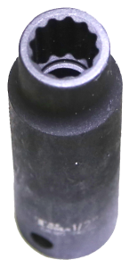 [159-74312L] 3/8 Inch 1/2 Inch Drive 12 Point Deep SAE Impact Socket 82L