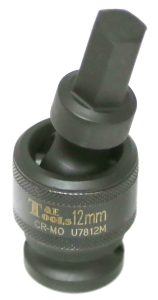 [159-U7812M] 12mm 1/2 Inch Drive Impact Universal Inhex Socket