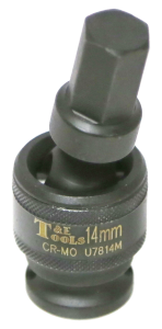 [159-U7814M] 14mm 1/2 Inch Drive Impact Universal Inhex Socket