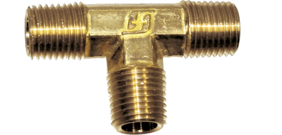 [159-XMT0808] 1/4 Inch 1/4 Inch 3 Way Male Tee Brass