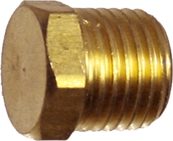 [159-XP16] 1/2 Inch NPT End Plug Brass