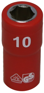 [159-IS20102] 10mm 1/4 Inch Drive 6 Point VDE Insulated Socket