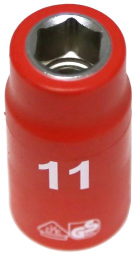 [159-IS22112] 11mm 3/8 Inch Drive 6 Point VDE Insulated Socket