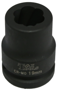 [159-T4519] 19mm x 3/4 Inch Drive Impact Twist Socket,