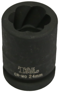 [159-T4524] 24mm x 3/4 Inch Drive Impact Twist Socket,