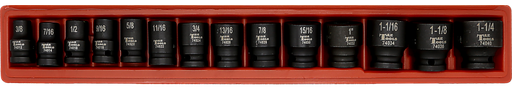 [159-97414A] 14 Piece  1/2" Drive 6 Point SAE Imp Skt 38L 3/8"-1.1/4" W/o 1.3/16"